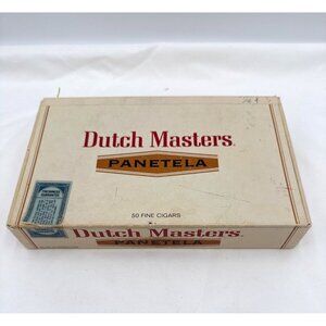 Vtg Dutch Masters Panetela Cigar Box Consolidated Cigar Co. Box Only
